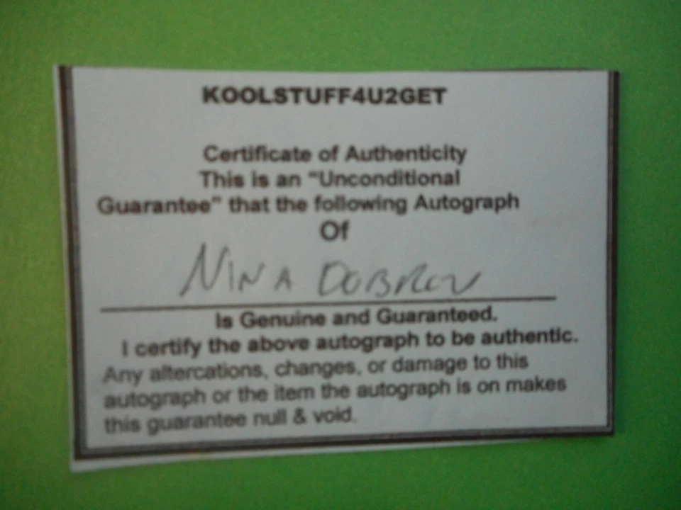 Nina Dobrev signed 2012 CRYPTOZOIC THE VAMPIRE DIARIES Trading Card #4 W/COA - Image 4 of 4