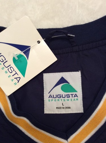 Augusta Sportswear Pullover Wind Breaker Mens Large Blue V Neck Golf #1238 - Picture 10 of 12