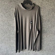 Roundtree  Yorke Sweater Mens 2XL Charcoal Mock Turtleneck Pullover Sweatshirt