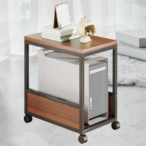 Support PC pour tour PC, imprimante, bureau à domicile avec chariot