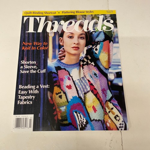 Threads Sewing back issue Magazines March 1995 #57 Machine-Sew TAUNTON'S - Picture 8 of 8