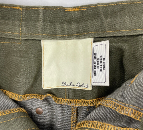 Sheila Rashid Olive Designer Jeans Denim Size 26 Hip Hop Y2K  Chicago Streetwear - Picture 4 of 11