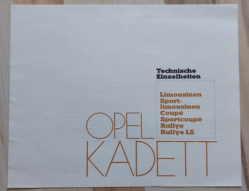 Heft Opel Kadett 1969 14 KADETTen Charakter sportlich Fotos Technik Sicherheit - Picture 16 of 20