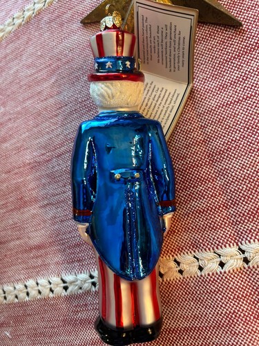 VTG Kurt Adler Polonaise Komozja Uncle Sam Ornament 869 Patriotic NIB 8” - Picture 7 of 15