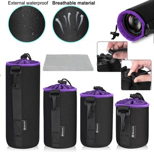 4-Pack-Neoprene-DSLR-Camera-Lens-Pouch-Protector-Bag-Case-Set-4-Size-Waterproof