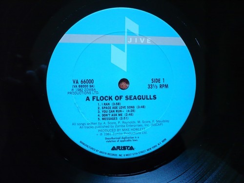 A Flock Of Seagulls Self Titled Vinyl US Import 1982 Jive Frank Ford 1st Pres LP - Imagen 2 de 11