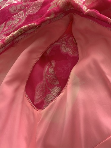 Vintage 60s Kukulu Originals Jacquard hot Pink Jumpsuit 10 - Picture 11 of 11