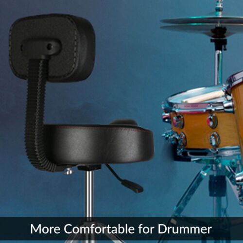 5-Core Drum Thron gepolsterter Gitarrenhocker Rückenlehne Schlagzeugsitz für Erwachsene und Kinder - Bild 2 von 8