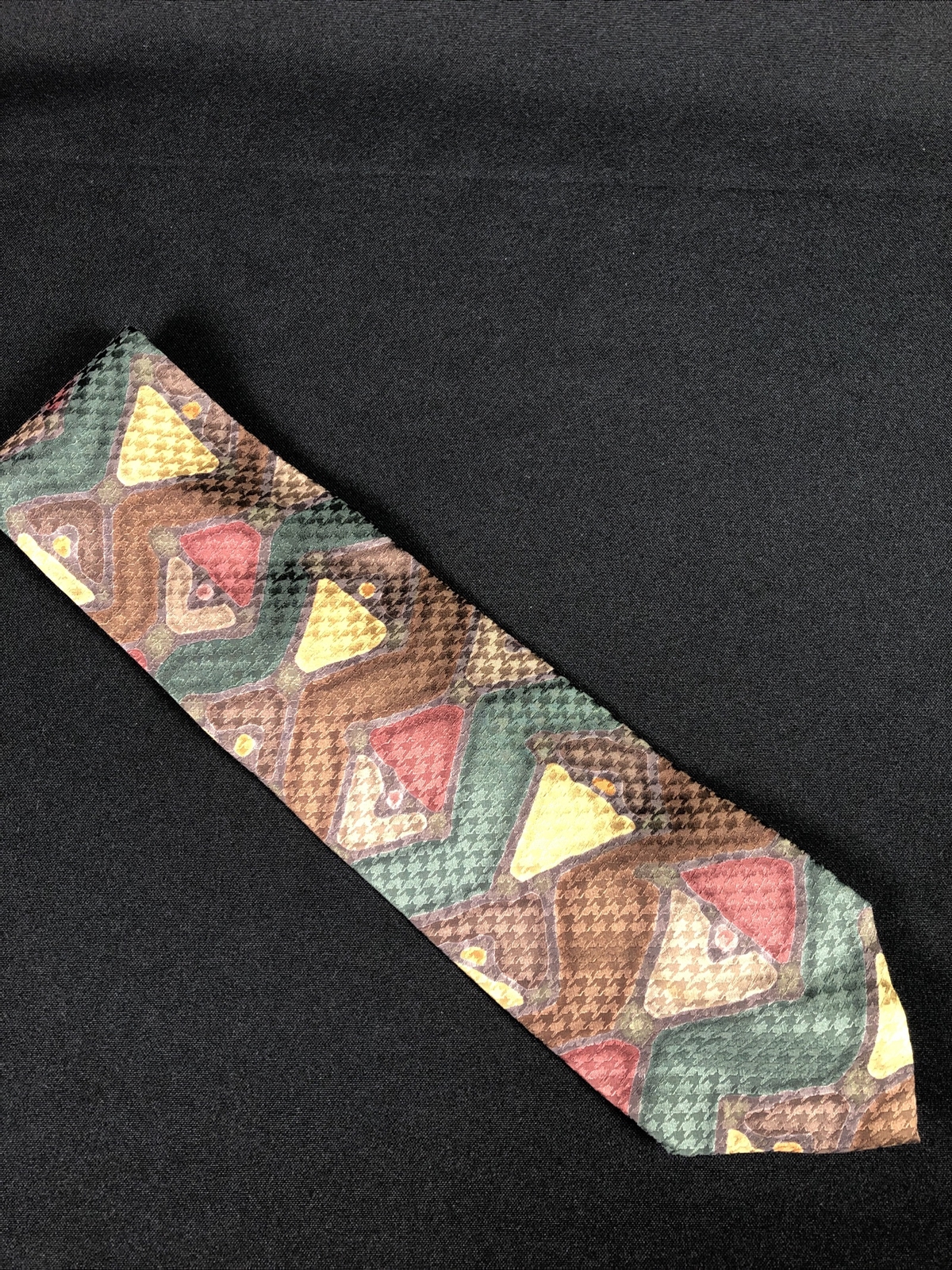 Robert Daskal Men's Silk Necktie Designer HAND PA… - image 1