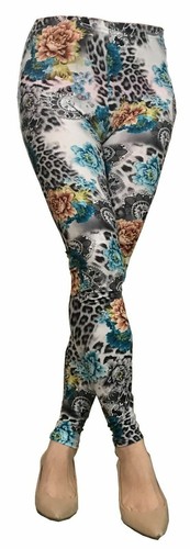 Womens Printed Colorful Stretch Slim Skinny Leggings Pants K7759 M/L to XL/XXL - Picture 5 of 13