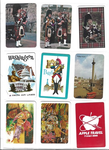54 tarjetas individuales/intercambiables de cartas de viaje de Estados Unidos y en todo el mundo - Imagen 7 de 12