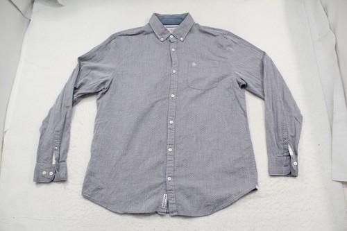 Penguin Button Up Dress Shirt Long Sleeve Front Pocket Mens Size Large - Picture 7 of 11