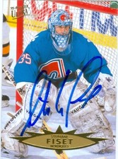 Stephane Fiset autographed Hockey Card (Quebec Nordiques) 1995 Fleer Ultra #131