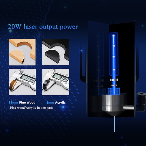 Longer RAY5 5W 10W 20W Laser Engraver Cutter Marker Engraving Marking Cutter US - Picture 2 of 14