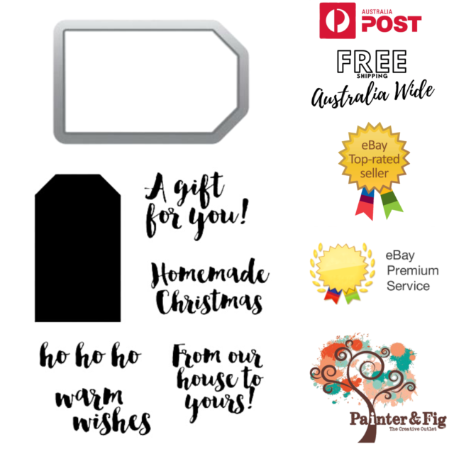 Christmas Gift Tag Stamps & Dies Homemade A Gift for You! Care Packages Stamps Christmas Gift Tag Stamps & Dies Homemade A Gift for You! Care Packages Stamps