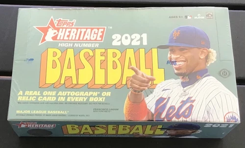 2021 Topps Heritage High Number Baseball Trading Cards Factory Sealed Hobby Box