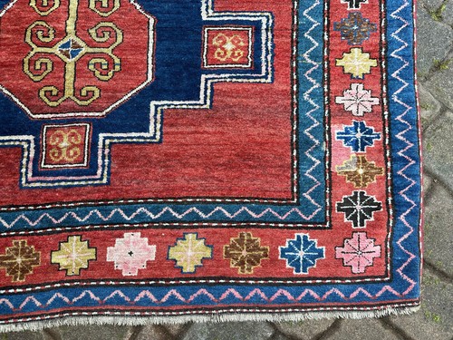 ALFOMBRA NÓMADA ANTIGUA FECHADA 1931 ALFOMBRA ORIENTAL LANA ANUDADA A MANO 258x158cm - Imagen 3 de 19