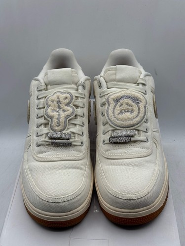Nike Air Force 1 Low Travis Scott Sail (WORN) - Picture 6 of 10