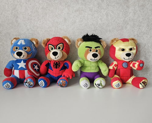 Juguetes blandos Marvel Spider-Man Iron Man Hulk y Capitán América - BAB Build a Bear - Imagen 1 de 11