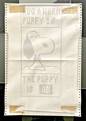 Original Vintage SNOOPY (Peanuts) Early Computer Print-out Poster Circa 1980's - Bild 4 von 5
