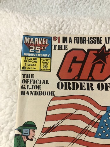 Marvel G.I. Joe Order of Battle #1  DEC 1986 - Picture 2 of 4