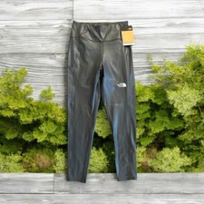 The North Face Girls Large 14-16 Never Stop Flashdry Grey Shiney Leggings NWT