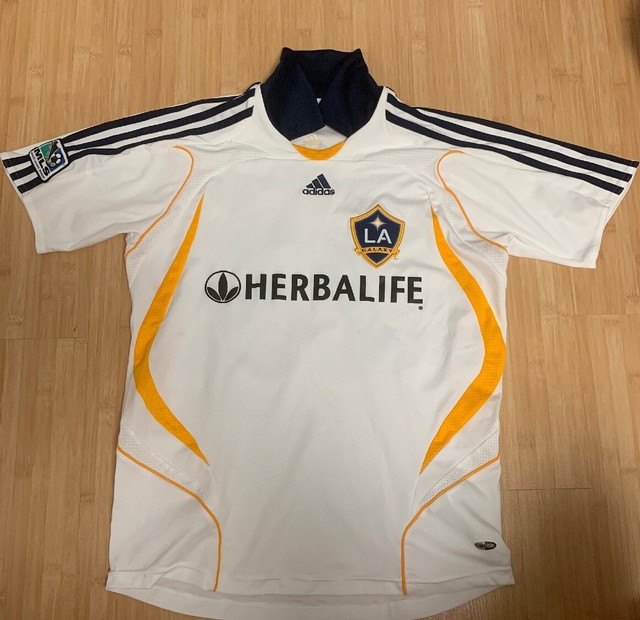 Youth Boys Adidas LA Galaxy David Beckham Jersey Soccer MLS Herbalife Rare | eBay