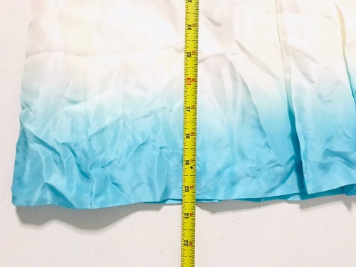 Falda para mujer Calvin Klein blanca confeti seda plisada ombre talla 12 - Imagen 4 de 7