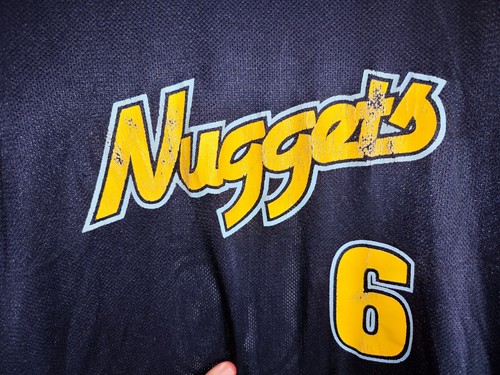 Vintage Reebok Denver Nuggets NBA Jersey #6 Martin mwns size 2XL - Picture 3 of 10