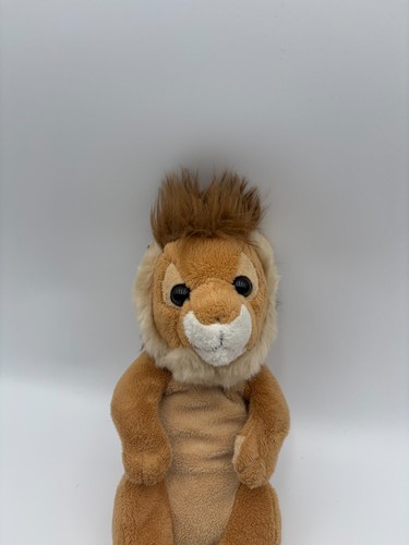 E&J Lion Plush Cub Baby Curled Brown Soft Toy Realistic 10” - Picture 2 of 6