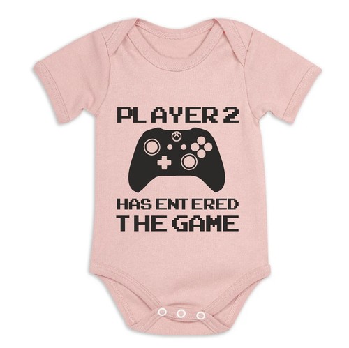 JUGADOR 2 HA ENTRADO EN EL JUEGO XBOX Body Bebé Babygrow Chaleco Geek Divertido Jugador - Imagen 22 de 22