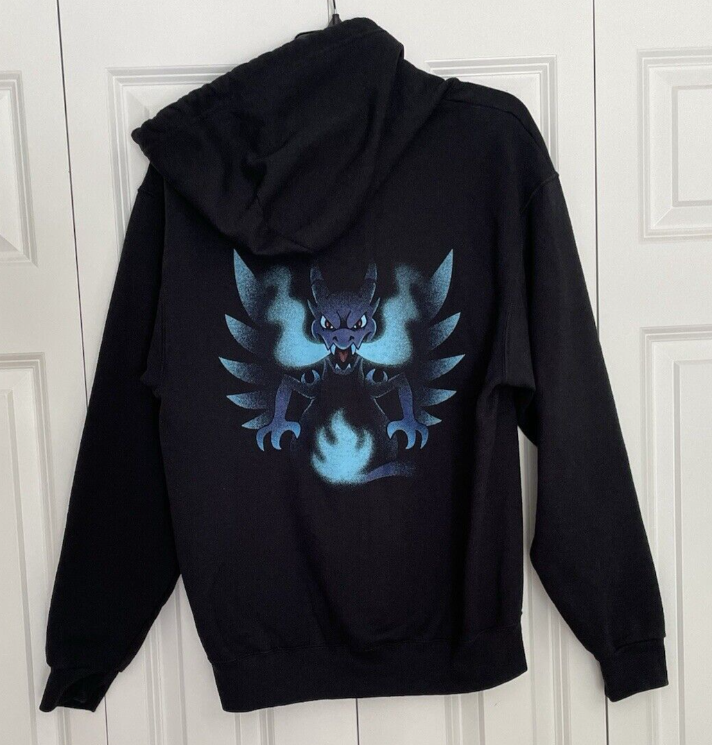 Pokémon Charizard Mega Evolution M Black 50/50 Full Zip