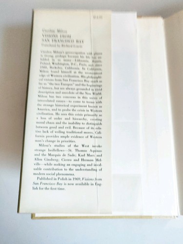 Czeslaw Milosz / Visions From San Francisco Bay First Edition 1982 VG - Picture 3 of 5
