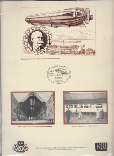 Belegmappe Nr. 1 39. Bundestag 86. D. Philatelistentag - Bild 5 von 5