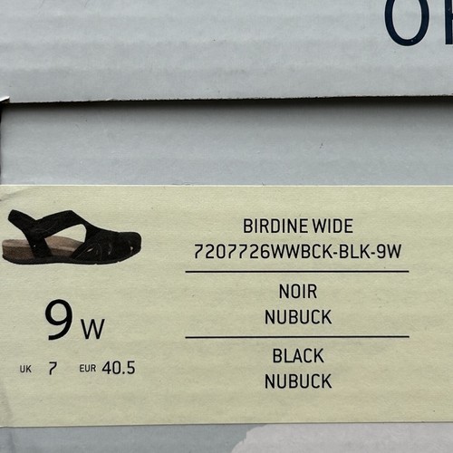 Earth Origins Womens Birdine Leather Sandal 9 Wide Black Casual Slip Resistant - Picture 10 of 13