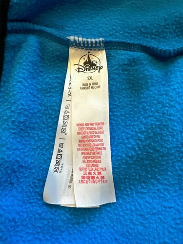 Vintage Disney Parks Donald Duck Full Zip Fleece Jacket Mens XXL - Picture 10 of 11