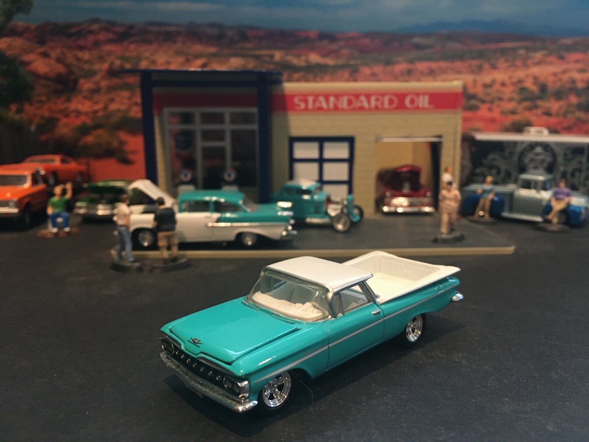 No119ミニカー1/18箱あり Hot WHeeLs 59 EL CAMINO 2002 Hot Wheels '59 El Camino Custom Classic Trucks 1/4 in