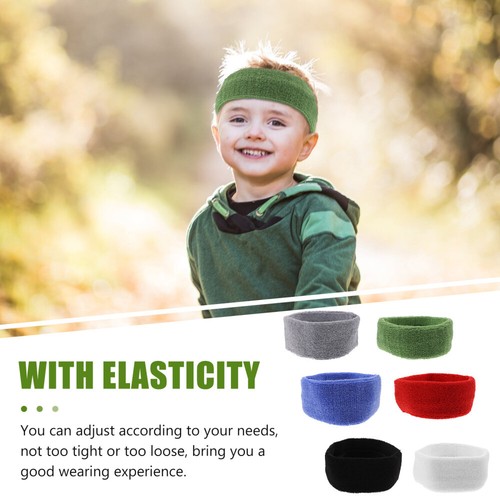 6PCS Elastic sweatbands Headbands Basketball Headband Elastic Sweatbands Sports - Picture 9 of 12