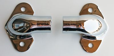 1941 1954 Chevy Truck Tailgate Hinges CHROME stainless steel Pair