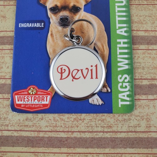 Etiquetas Wag - Etiqueta de perro grabable - Etiquetas con actitud - Colección Westport - Diablo - Imagen 2 de 4