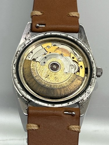 Montre Homme MIDO Vintage 2872 ETA Mov't. cadran chocolat index or (NJL026900) - Photo 8/10