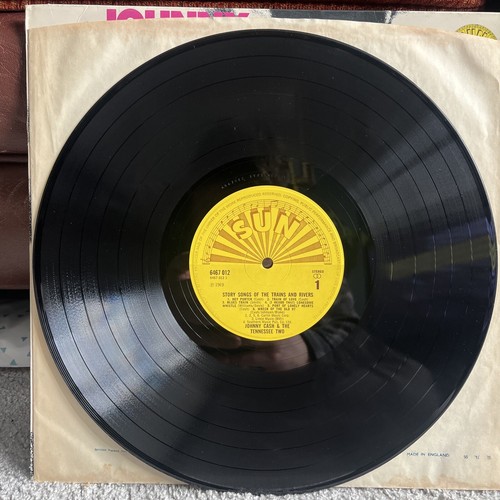 Johnny Cash & The Tennessee Two - Story Songs Of Trains & Rivers - Vinyl LP - EX - Picture 3 of 5