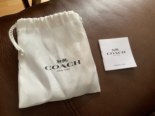 NEU Coach Gemischt Metall Große Tasche Charm/Schlüsselanhänger mit Satin Staubbeutel - Bild 7 von 7