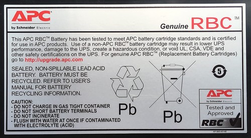 APC RBC12 Replacement Battery Cartridge #12 - Picture 2 of 2