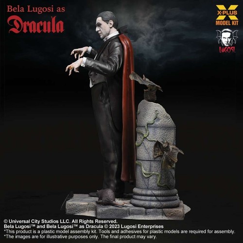 X-Plus DRACULA bela Lugosi 1/8 MODEL KIT 24cm FIGURE Statue - Foto 5 di 9