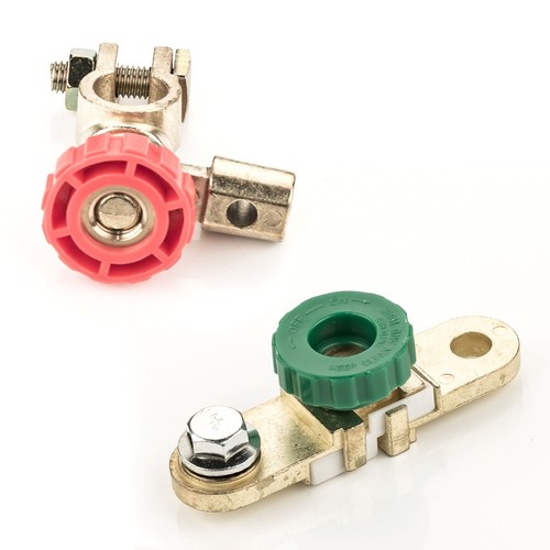 2x Batterie Isolator Trennschalter mit Rundknopf rot grün für SUZUKI - Picture 2 of 12