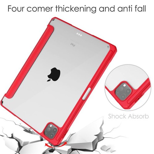 Smart Case for iPad Pro 11 in Slim Stand Clear Back Shell Cover Auto Wake Sleep - Picture 7 of 25