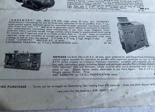 Sammlerstück Vintage "Powerco Ltd" Wandsworth Straßengenerator Werbung Prospekt - Bild 12 von 12