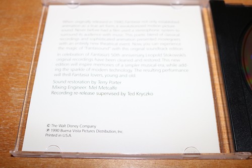FANTASIA Walt Disney's Masterpiece SOUNDTRACK CD Disc 1 LEOPOLD STOKOWSKI 1990 - Picture 3 of 4