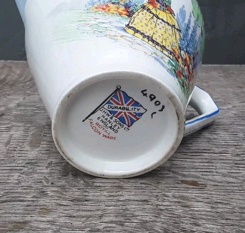 Antique Vintage 1930s Falcon Ware Handpainted Milk Cream Jug - Picture 7 of 9